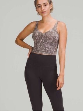 Lululemon Align Tank Top in Hideaway Camo Lunar Rock Grey